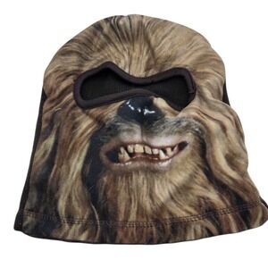 Star Wars Chewbacca Balaclava Ski Mask Brown Fleece Lined Wookiee Face Mask Mens